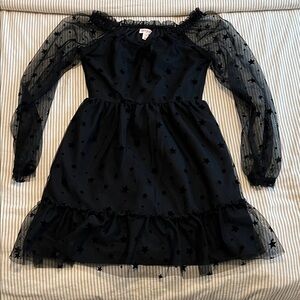 Cat & Jack Black Starry Formal Dress
